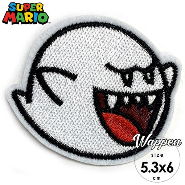 セット割/ ワッペン マリオブラザーズ テレサ おばけ 刺繍 アイロン キャラクター MARIO ワッペン アップリケ