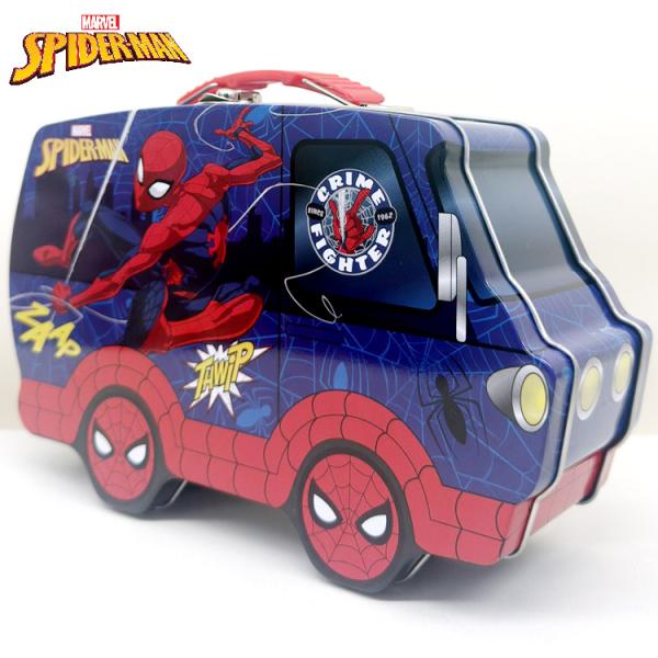 スパイダーマン&ディズニー90周年缶セット Disney（ディズニー） ブリキ缶 スパイダーマン バス ブリキ 缶 ランチ