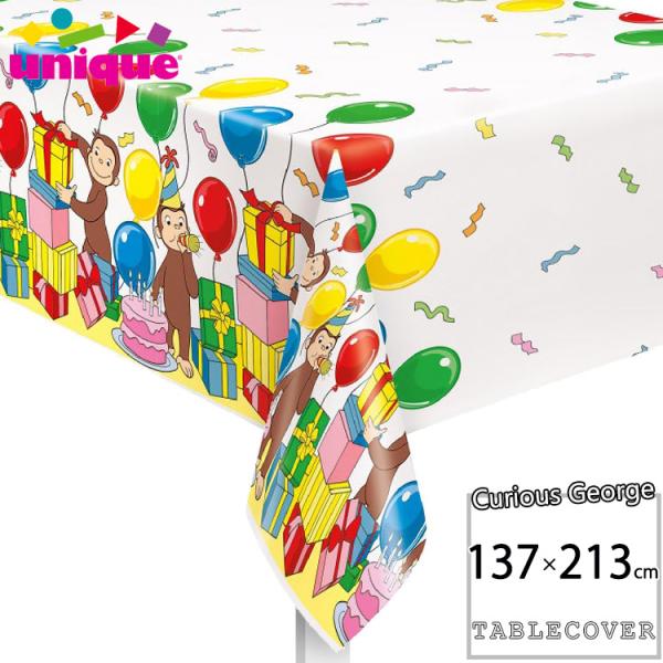 メーカー：Uniqueセット：1点サイズ：長さ 2ｍ13cm×幅1m37cm 　素材：薄いビニールテーブルも華やかに！テーブルカバー汚れ防止にテーブル上・下ともにお使い頂けます。【備考】※こちらの商品は・ゆうパケット「【送料無料】 ポストイ...