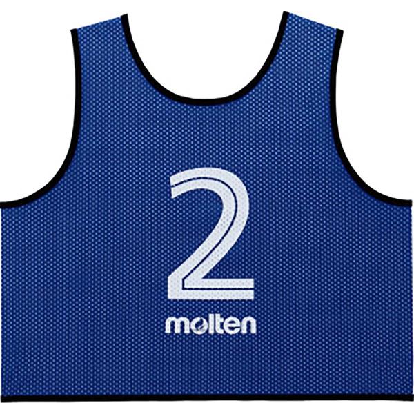 モルテン ゲームベストGV10枚セット 青 青 GS0113B【送料無料】 molten（モルテン） GS0113B ゲームベスト GV10枚セット ブルー