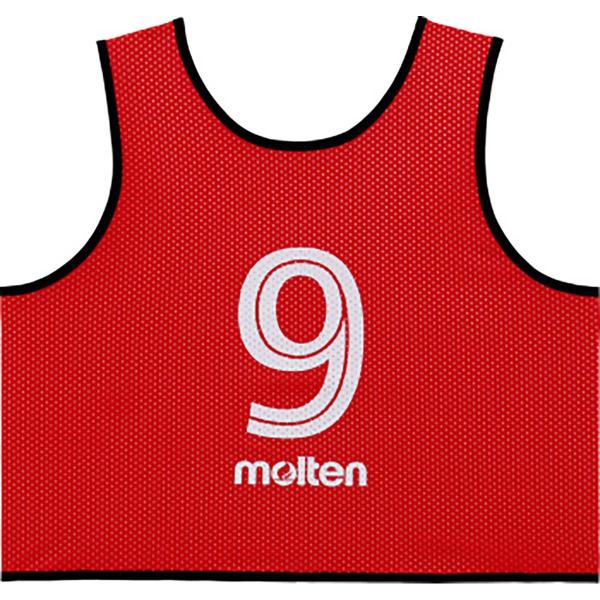 モルテン ゲームベストGV10枚セット 赤 赤 GS0113R【送料無料】 molten（モルテン） GS0113R ゲームベスト GV10枚セット レッド ビブス