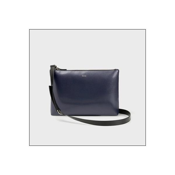 Paul Smith ポールスミス シティエンボス 2WAYクラッチ ネイビー