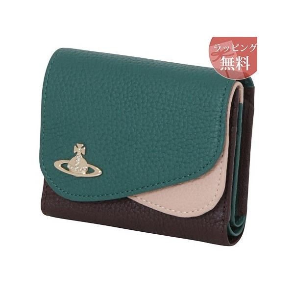 注目の福袋 の二つ折り ヴィヴィアンウエストウッド ダブルフラップ グリーン 折財布 財布 レディース 財布 Vw Paris Westwood 財布 ファッション小物 グリーン Vivienne Lounge
