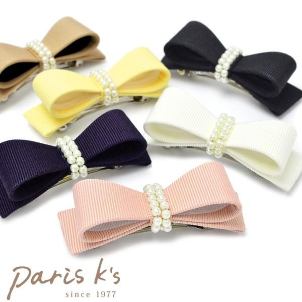 バレッタ ヘアアクセサリー グログラン リボン パール J3s ギフト プレゼント Hnd05 私の毎日アクセサリー Paris K S 通販 Yahoo ショッピング