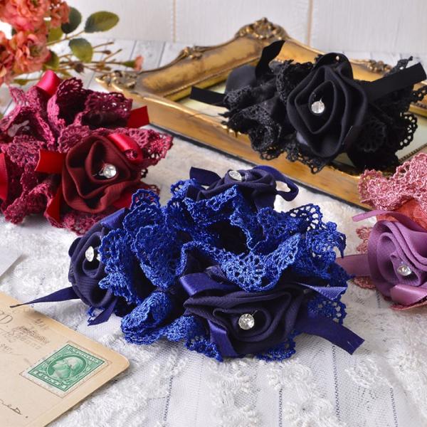 シュシュ レース ローズ フラワー 花 リボン ラインストーン ヘアアクセサリー ヘアアクセ ヘアゴム エレガント 上品 ギフト プレゼント Buyee Buyee Japanese Proxy Service Buy From Japan Bot Online