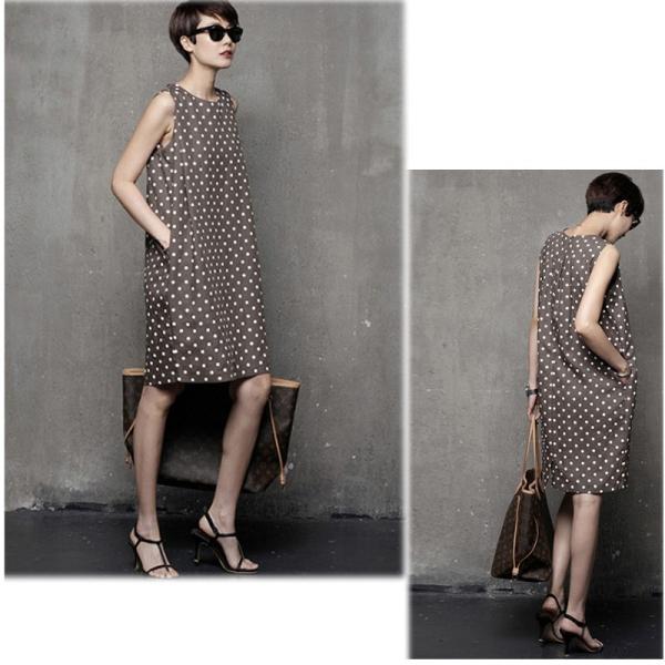 お出かけワンピース ドット柄 ストレート 通勤 膝丈 大人ワンピース 送料無料 麻 ゴージャス 上品 Buyee 日本代购平台 产品购物网站大全 Buyee一站式代购 Bot Online