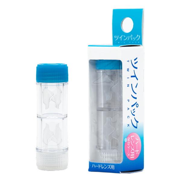 ハードコンタクトレンズ専用のレンズケースです。レンズをしっかりホールドするので安心です。カラー：ブルー／クリア＊オルソケラトロジーのレンズには使用できません。