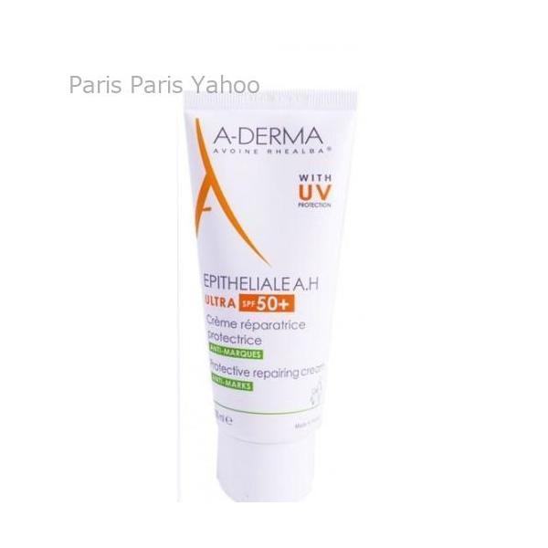 A-DERMA エピザリアルAH ウルトラプロテクト リペアクリーム SPF50 100mlは、大人と子供の肌を日差しから守るクリームです。このクリームは、ピーリングやレーザー施術後の肌にもお使いいただけるよう無香料で、ノンコメドジェニック...