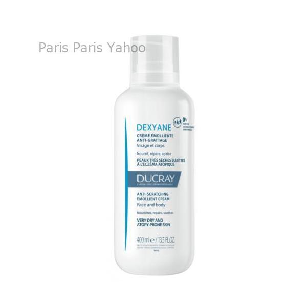 Ducray Dexyane アンチスクラッチ エモリエント クリーム 400mlは、乾燥しがちな肌にうるおいを与えるためのクリームです。独自の成分配合により、肌を整え、しっとりとした感触を実現します。ヒドロキシデシンとシアバターを使用し、...