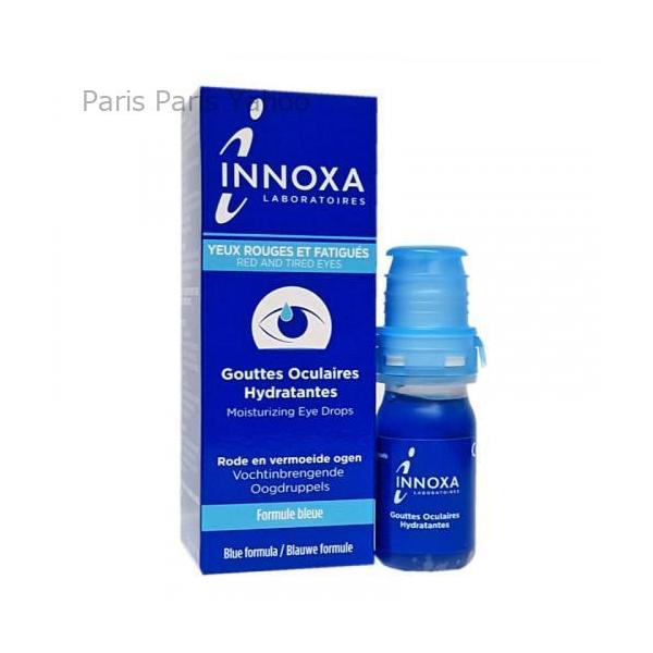【並行輸入品】イノクサ Innoxa モイスチャライジング アイドロップ(赤目・疲れ目　青色タイプ) 10ml