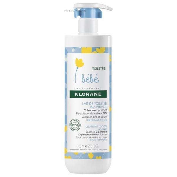 Klorane ベビー ノンリンス クレンジングミルク 750mlは、生まれたばかりの赤ちゃんの顔、手、お尻をやさしく洗浄するために設計されたクレンジングミルクです。オーガニック栽培のカレンデュラを配合し、リラックスできる香りが特徴です。9...