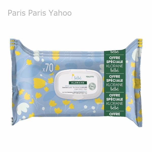 Klorane ベビー ジェントル クレンジングシート 3 x 70枚は、赤ちゃんやお子様のデリケートな肌を考慮したおしりふきです。ワンステップで汚れをやさしく取り除き、うるおいを与えながら肌を保護します。有機カレンデュラを配合し、心地よい...