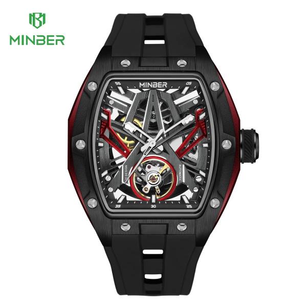 正規品】MINBER ミンバー メンズ腕時計 自動巻き 3気圧防水 JC9191G-1