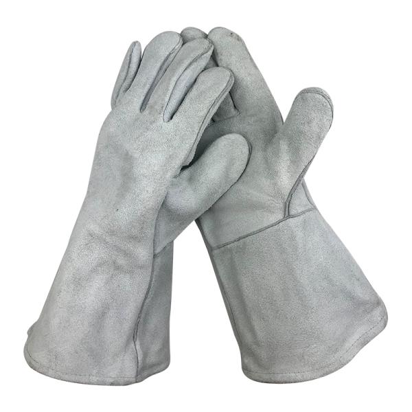 1.【素材】：牛革（表）＋100％ポリエステル（裏）2.【サイス】：フリーサイズ （高さ約36cm）、適用：男女兼用+オールシーズン。3.【耐久性】耐久性があり柔らかく快適にフィットし高熱、荒い、火花、鋭い、炎の物体などと接触して体を守りま...