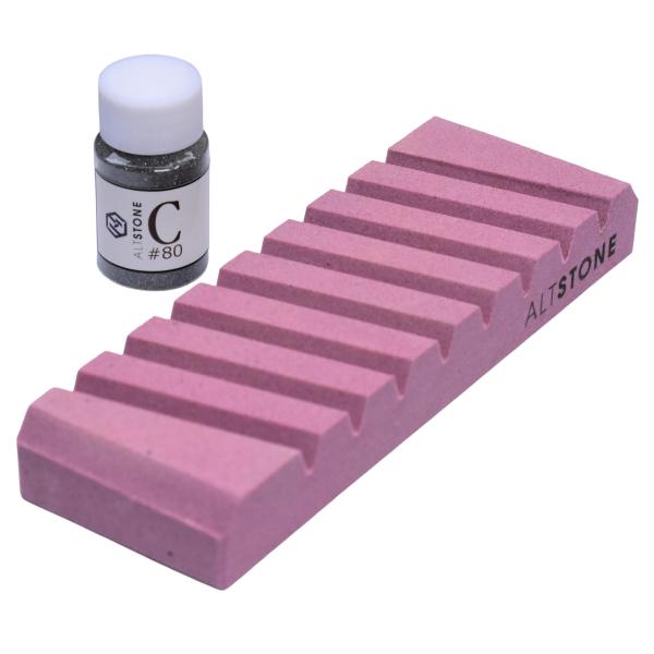 【商品名】ALTSTONE 修正砥石 200番+ 研磨剤#80セット【サイズ】180×60×22mm, 460g【粒度】#200【商品特徴】(1) 歪んだ砥石の面補修に：使っているうちに自然と凹んでしまう砥石。セットで持っておくと便利。(2...