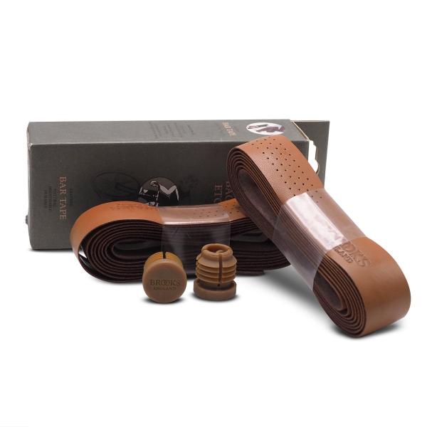 y{Kiz Brooks ubNX Leather Bar Tape Rubber Bar End U[ o[e[v o[ o[Gh ]