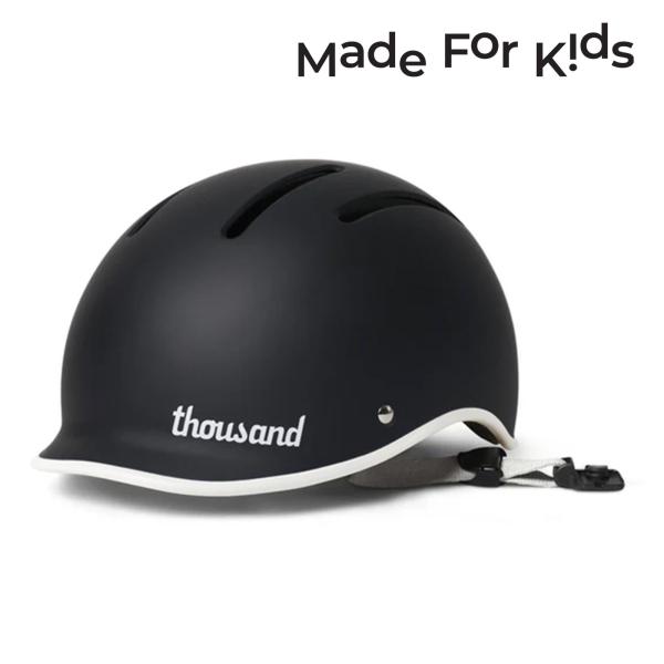 ブランド：Thousand サウザンド商品名 : Thousand Jr. Kids Helmet  サウザンド ジュニア キッズ ヘルメットカラー : Carbon Black,カーボンブラック対象年齢 5歳 - 11歳サイズ 49cm ...