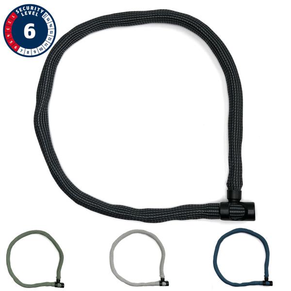 ブランド：ABUS（アブス）商品名 : IVERA CHAIN 6210/110（イベラチェーン）カラー：アントラシート、バイクパッキング、デザートタン、メタルブルー全長 : 1100mmチェーン太さ : 6mm重量 : 1127g自転車用...