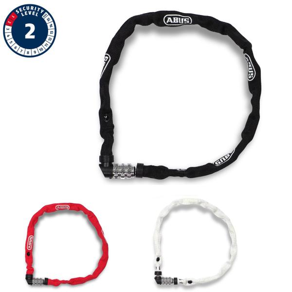 ブランド：ABUS（アブス）商品名：1200 / 60カラー：ブラック、レッド、ホワイト自転車用チェーンロック　ダイヤル式（番号変更不可）【日本正規/2年保証】ABUSの中でも最もリーズナブルで自転車以外にも盗難対策として様々なシチュエーシ...