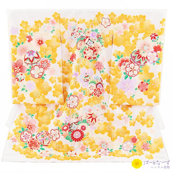 【商品番号】4AM0169【レンタル期間】最大3泊4日（ご利用日の翌日中にご返送手続きをお願いします。）【セット内容】着物、長襦袢、よだれかけ、帽子、お守り【きもの素材】化繊【備考】※レンタル用の商品です。販売用ではありません。※ご予約状況...