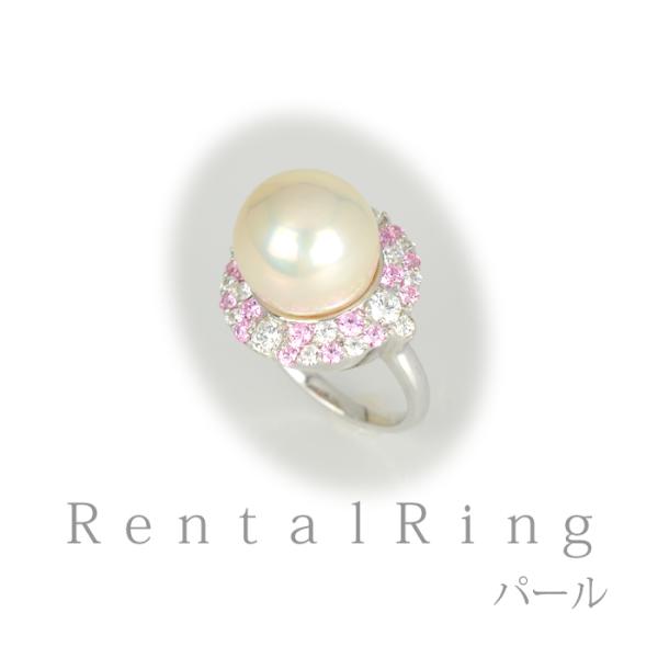 《商品番号》　　4DPR004《レンタル期間》最大 3泊4日《セット内容》　リング ×1点《サイズ》　　　12号〜14号《総重量 》　　 8.6g《貴金属素材》　銀製（シルバー925）《宝石素材》　　あこや真珠(12.9mm)/キュービック...