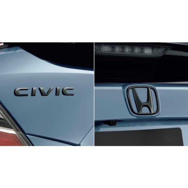 シビック HONDA ホンダ 純正 ブラックエンブレム ブラッククローム調