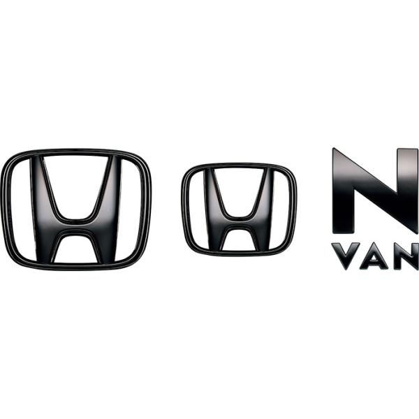 入園入学祝い N-VAN 黒×赤 前後エンブレム タイプR Nバン エヌバン