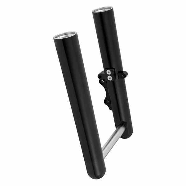 並行輸入品】 フォークレッグ - ブラックアルマイト スムース デュアル