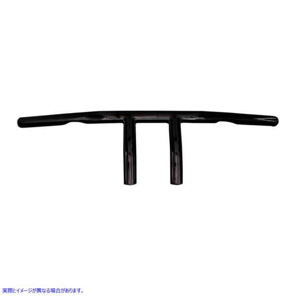 ysAiz 1 T-Barnho[ GS EMGO Black 4 T-Bar Handlebar w/ Dimples 07-93420B #DRAG #06013310