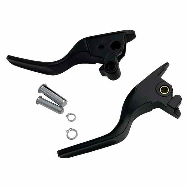 【互換品】 ドラッグスペシャリティーズ レバーセット - ショート - ブラック 06102324 DRAG SPECIALTIES LEVER SET SHORT MATTE BLACK 18-23 S #DRAG