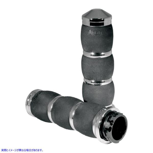 ysAiz N[GANbVObv GC{Obv AVON GRIPS Chrome Air Cushion Grips AIR-90 #DRAG #06301211