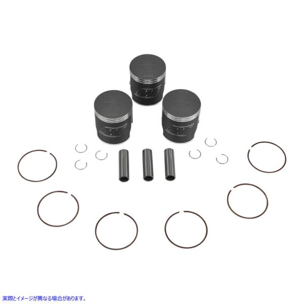 �y���s�A���i�z ���C�Z�R �s�X�g���L�b�g - �J���T�L 500 - 60.5 mm K101 09030421 WISECO PISTON KIT KAW500 60.5MM #DRAG