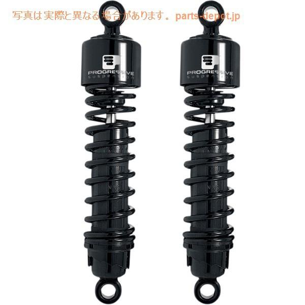 PROGRESSIVE SUSPENSION サスペンション ブラック 並行輸入品】 412シリーズショック - 11インチ スタンダード ブラック