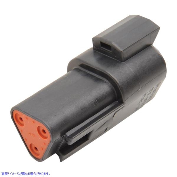 �y���s�A���i�z Deutsch ���Z�v�^�N�� - 3�s�� - �u���b�N �i���Y NAMZ Deutsch Receptacle - 3 Pin - Black DR-3B #DRAG #21200042