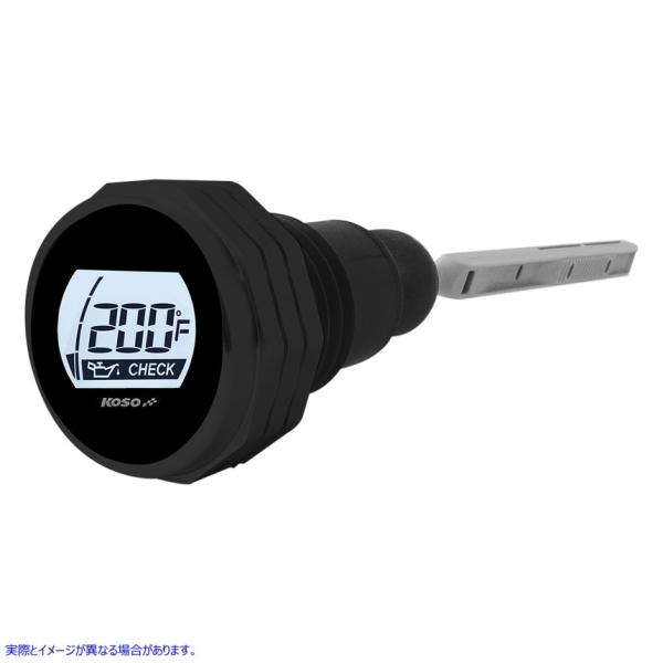 ysAiz R\ m[XAJ KOSO NORTH AMERICA OIL TEMP DIPSTICK HD BLK BA053001 #DRAG #22120788