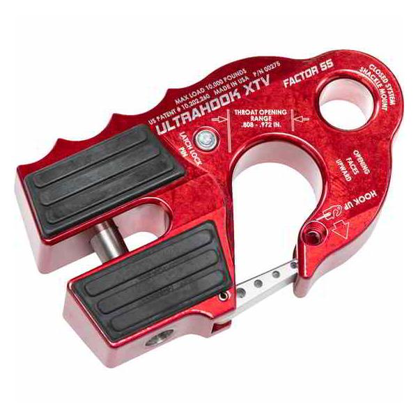 【並行輸入品】 ファクター55 ウルトラフック XTV ウインチフック - レッド 00275-01 45050852 FACTOR 55 WINCH LINE SHACKLE ULT RD #DRAG