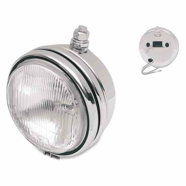 互換品】 ヘッドライト - 5-3/4インチ クローム 75-89 FX/R XL