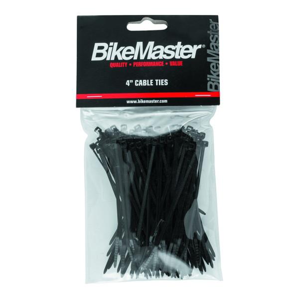 BikeMaster BKM Shop Tools BikeMaster 4in Cable Ties (Pack of 100) - Black 151672 151672