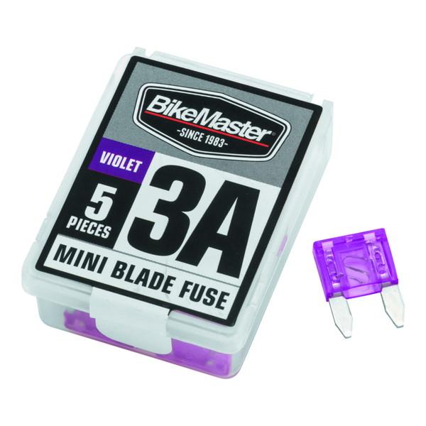 【並行輸入品】 バイクマスター 5 ピース 3A 交換用ミニブレードヒューズ BikeMaster BKM Fuses 取寄せ T14 152441
