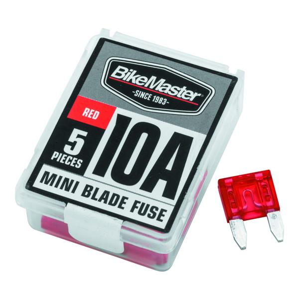 【並行輸入品】 バイクマスター 5 ピース 10A 交換用ミニブレードヒューズ BikeMaster BKM Fuses 取寄せ T14 152444