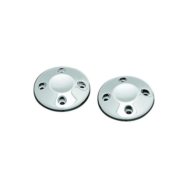 【並行輸入品】 クリアキン ISO グリップ エンド キャップ クローム (Ea) Kuryakyn KUR Hand Grips 取寄せ T14 6244