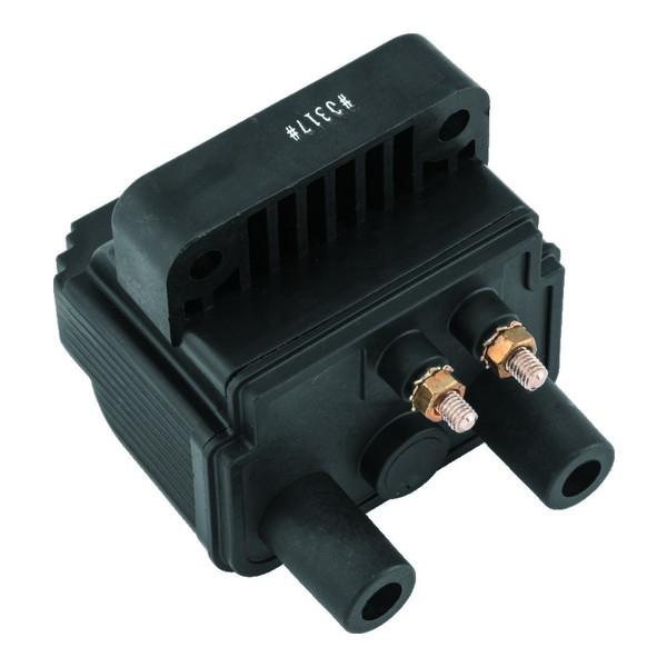 【並行輸入品】 ツインパワー 80-84 Big Twin および XL Mini イグニッション コイル ブラック H-D 取寄せ T14 210549