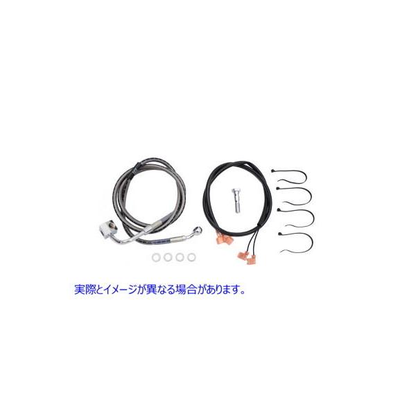 ysAiz 23-8839 XeXAu[Lz[X 49-9/16C`  VcC Stainless Steel Rear Brake Hose 49-9/