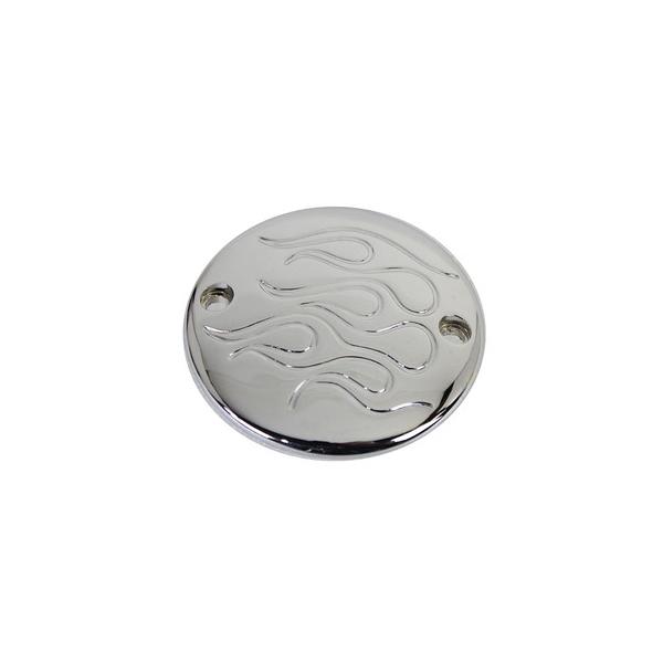 【互換品】 42-0748 クローム 2 穴火炎点火システム カバー 取寄せ Vツイン Chrome 2-Hole Flame Ignition System Cover (検索用