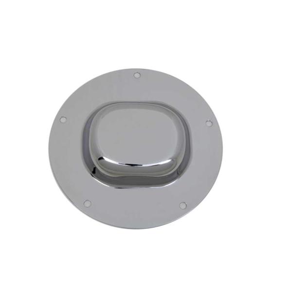 【互換品】 42-1387 クロームノスタルジック5穴ダービーカバー 取寄せ Vツイン Chrome Nostalgic 5-Hole Derby Cover (検索
