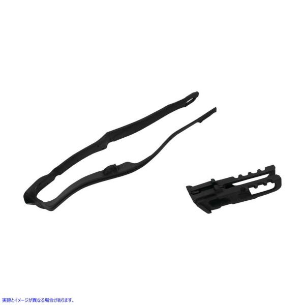 UFO`F[XC_[LbgBLK UFO UFO PLASTICS HO04665-001 CHAIN SLIDER BLK Chain Guide and Slider Kit UFO CHAIN  TUCKER 110989 y񂹁z