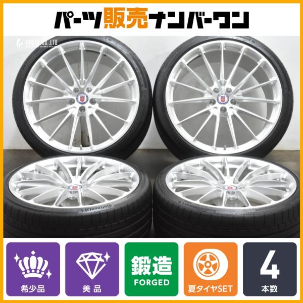 【美品 アメ鍛】HRE P103 21in 9J +24 22in 12J +51 PCD114.3 コンチネンタル 255/30R21 335/25R22 フ