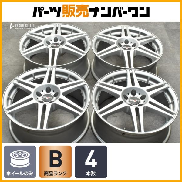 【良好品】クリムソン ラリースパルコ ターマック 17in 7J +38 PCD98 4本セット アルファロメオ ミト ジュリエッタ 147 スタッドレス用