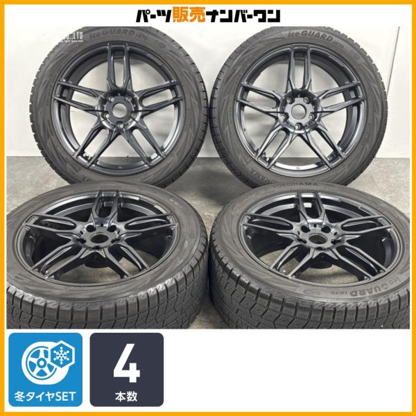 【スタッドレス】ケレナーズスポーツ マインツ 18in 8J +30 PCD112 ヨコハマ アイスガード iG70 245/45R18 BMW 5シリーズ 7
