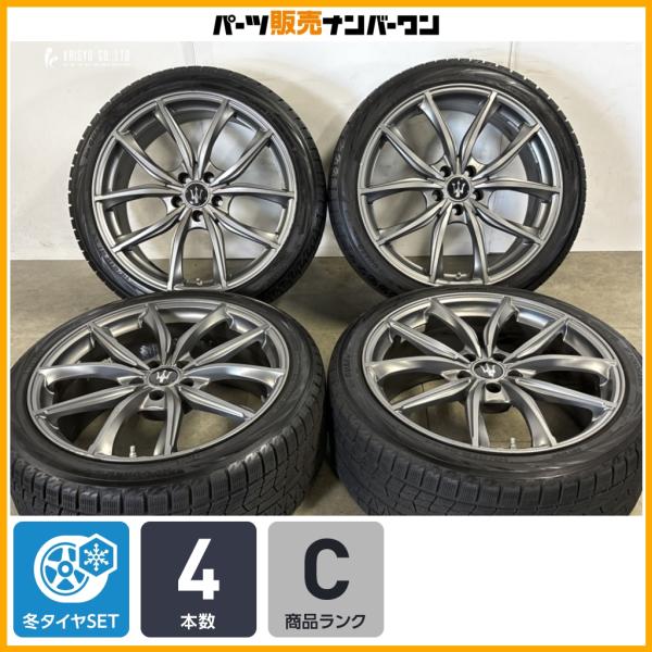 【程度良好品】ユーロテック MP-LINE 20in 9J +40 PCD114.3 ヨコハマ アイスガード IG70 245/40R20 マセラティ ギブリ 